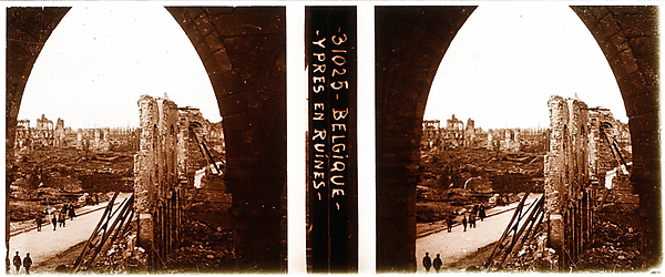 Belgique - Ypres en ruines