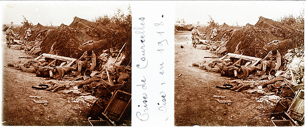 Prise de Courcelles (Oise) en 1918