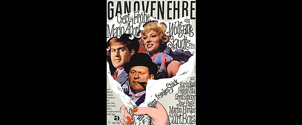 Filmplakat von "Ganovenehre" (1965/1966). Grafik: Fischer-Nosbisch