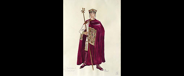 Kostümentwurf für "Justinian"