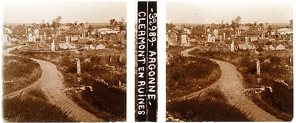 Argonne - Clermont en ruines
