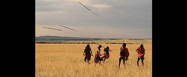 Der weiße Massai Krieger