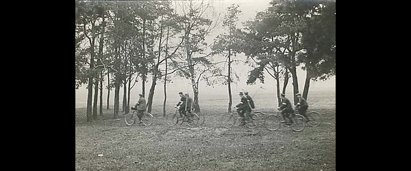 Soldiers on bikes