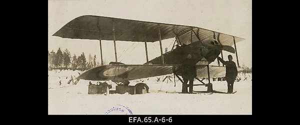 Vene 23.korpuse lennusalga lennuk “Nieuport”.
