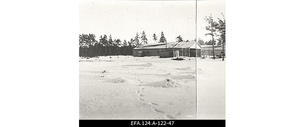 Vene 23. korpuse lennusalga telgid ja barakid Riia Bikernieki lennuväljal
                    [1916].
