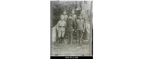 Prantsusmaa Vene ekspeditsioonikorpuses teeninud eestlased, Eesti
                    koondpataljoni (Bordeaux' pataljon) sõdurid.