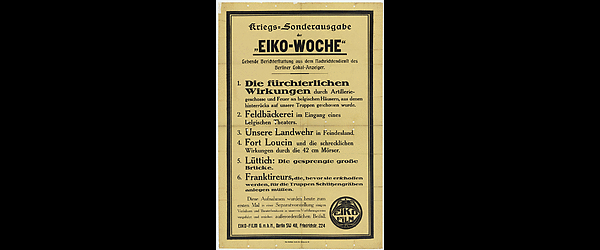 Kriegs-Sonderausgabe der Eiko-Woche