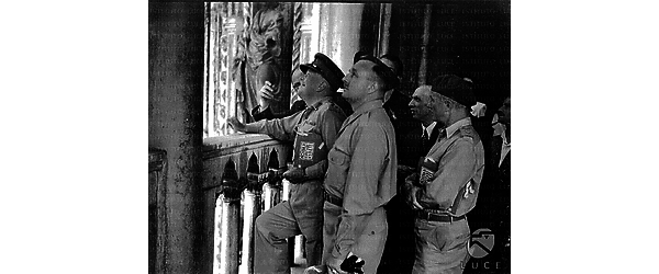 Venezia Autorità militari alleate riprese durante una visita alla città di Venezia, accompagnate da esponenti del comitato di liberazione