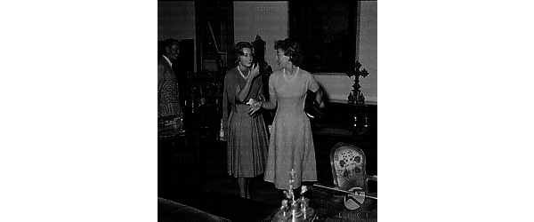 Roma Henry Fonda con la moglie e la figlia visita l'esposizione
