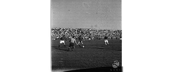 Momenti della partita di calcio della Roma - campo medio