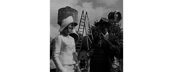 Anthony Quinn con Ingrid Bergman sul set del film 'La vendetta della signora'
