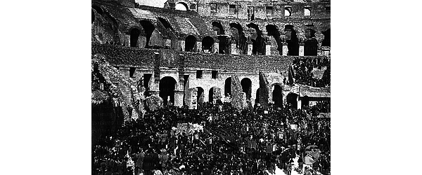 Roma I bersaglieri nell'arena