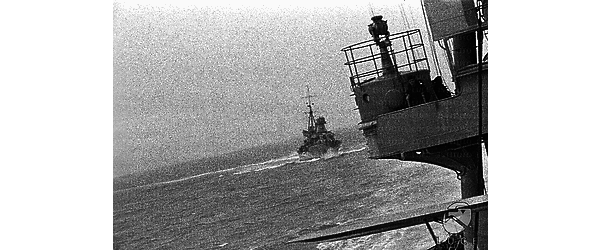 Mediterraneo Due navi da guerra italiane in navigazione