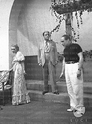 Milano Maria Melato, Febo Mari e Luigi Carini impegnati in una scena