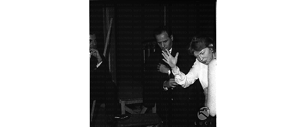 Eli Wallach con la moglie Anne Jackson al teatro Quirino - piano americano