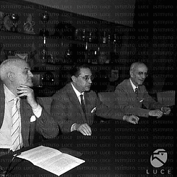 Cavassona e De Gennaro durante la riunione