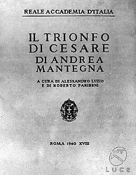 Roma Riproduzione del frontespizio del "Trionfo di Cesare di Andrea Mantegna", edito dall'Accademia d'Italia