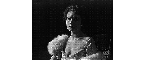 Francesca Bertini in una scena del film "La bufera"