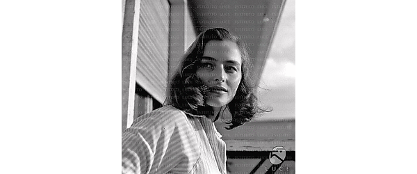 Marina Berti in balcone
