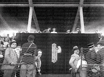 Roma Mussolini sul palco delle autorità allo stadio