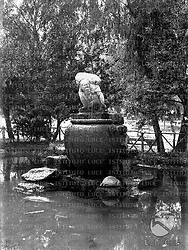 Roma [Fontana di Atlante in un parco pubblico a Roma]