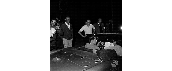 Roma Vincent Minnelli con Kirk Douglas e George Hamilton durante la lavorazione di Due settimane in un'altra città