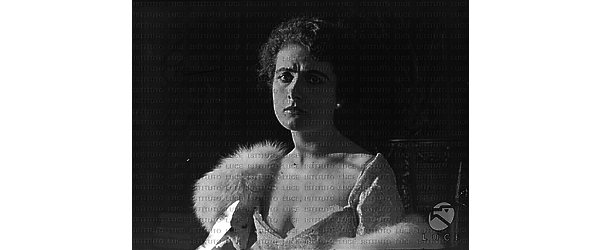 L'attrice Francesca Bertini in una scena del film "La bufera"