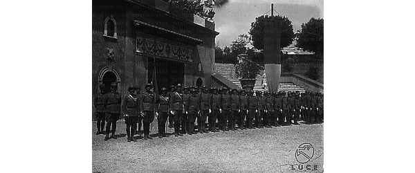 Roma Il generale Diaz posa con ufficiali e soldati