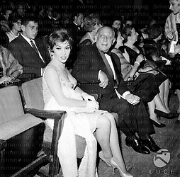 Gina Lollobrigida seduta in platea