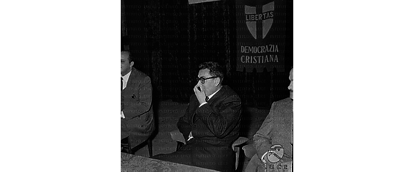 Arnaldo Forlani durante il dibattito