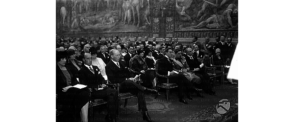 Roma Le autorità in sala durante il congresso