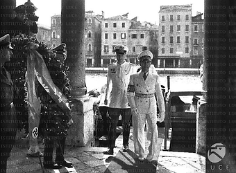 Venezia Goebbels entra a palazzo Michiel delle Colonne a Venezia