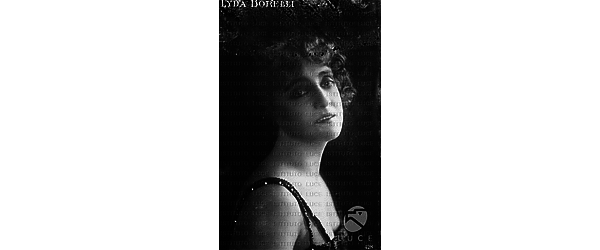 L'attrice Lyda Borelli posa in una fotografia d'epoca