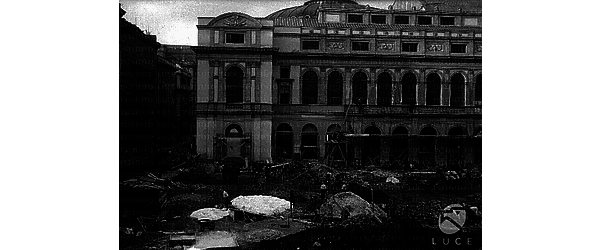 Roma Veduta parziale dell'area dei lavori di ammodernamento del Teatro