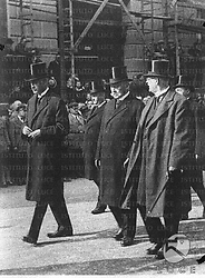 Berlino Hindenburg ed il Cancelliere Muller seguono il feretro di Stresemann