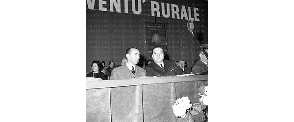 Roma Paolo Bonomi al tavolo degli oratori
