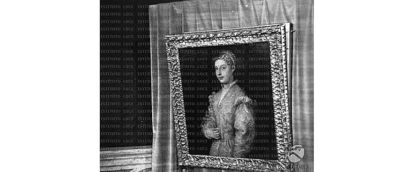 Roma Il Ritratto di giovane donna, detto "la Lavinia" di Tiziano, una delle opere sottratte dai nazisti durante l'occupazione di Montecassino e recuperata grazie a Rodolfo Siviero, esposta alla Mostra delle Opere d'Arte recuperate in Germania