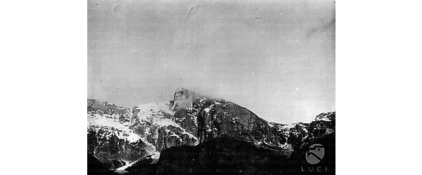 Riproduzione fotografica della I Guerra Mondiale - Zona di guerra: montagna