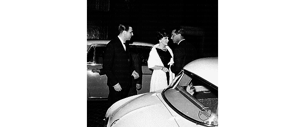 Gina Lollobrigida con Giambartolomei ed il marito