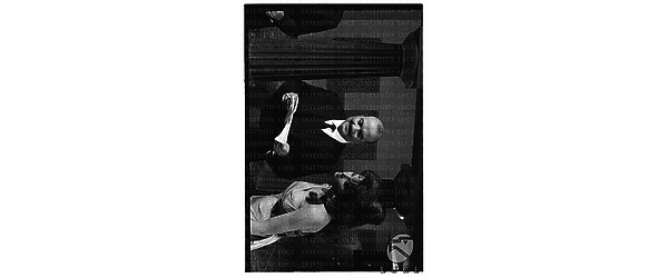 L'attrice Tina Louise con il regista Pietro Francisci sul set del film 'Saffo, Venere di Lesbo' - piano medio